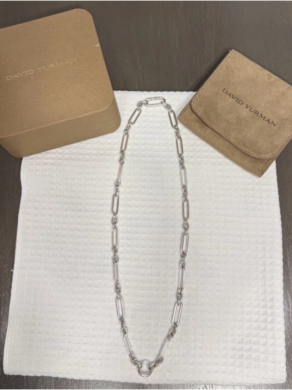 David Yurman Necklace Lexington Sterling Silver, 9.8mm, 21 in long. Retail $1550